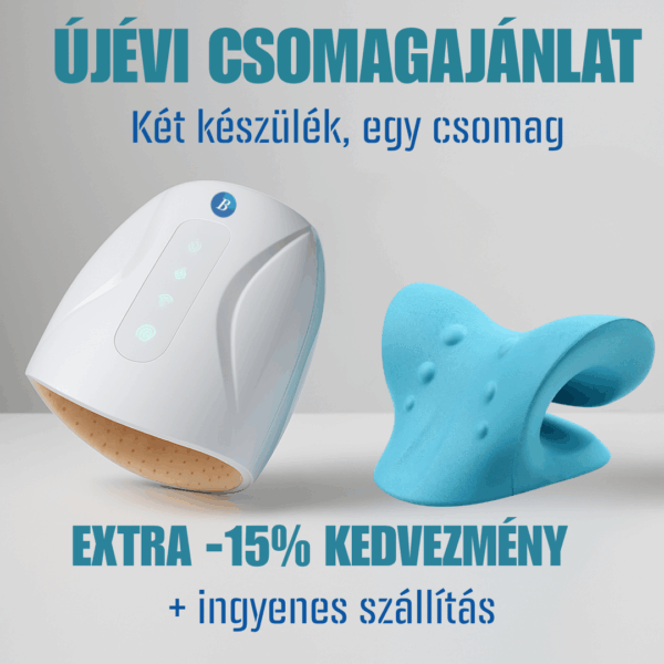 Kézmasszírozó + Nyak- és vállazító csomagajánlat