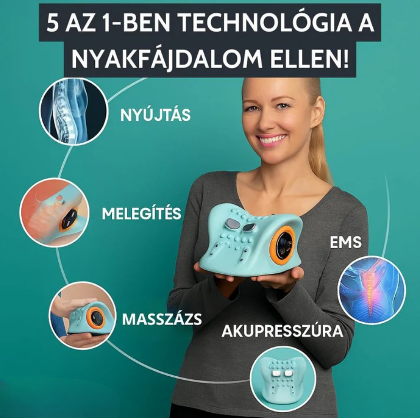 BestBide NyakPro 2.0 -EMS Stimuláció, Masszázs, Melegítés, Nyújtás - Image 5